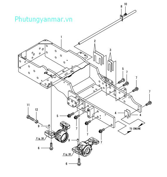 Giá đỡ trục trước